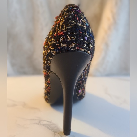 NWOT, CHARLES DAVID, MULTI-COLOR, POINT-TOE PUMPS, SZ 7.5 - Picture 5 of 15